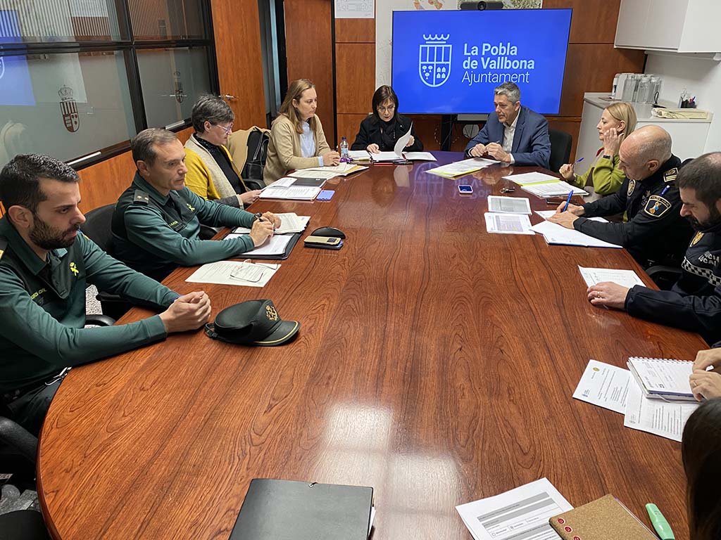 La Pobla de Vallbona reunix la Junta de Seguretat per reforçar la vigilància