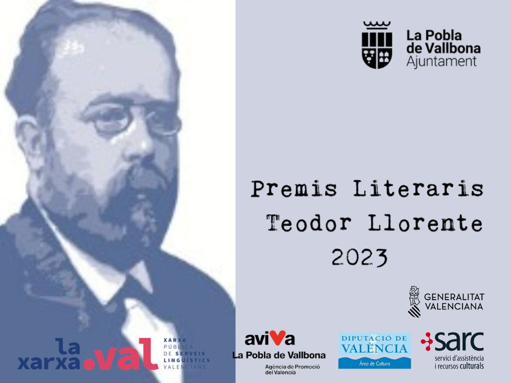 L’Ajuntament de la Pobla de Vallbona convoca els premis Literaris Teodor Llorente dotats amb 5.000 euros