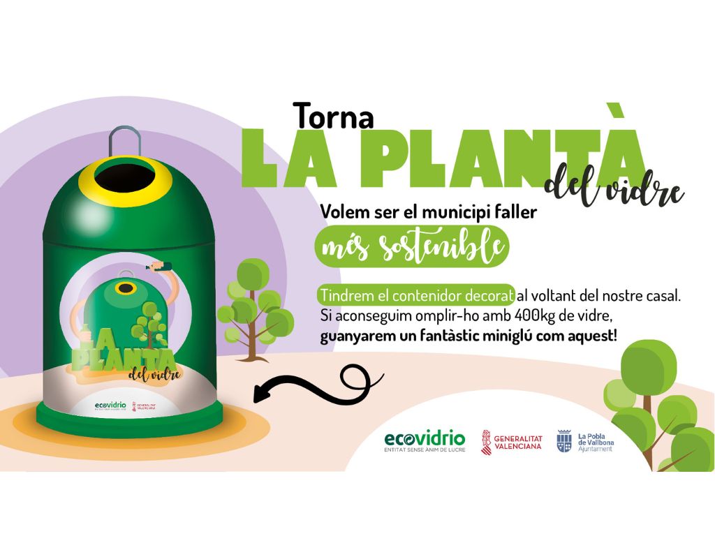 La Pobla de Vallbona se suma a la campanya ‘La Plantà del Vidre’ en les Falles 2023 