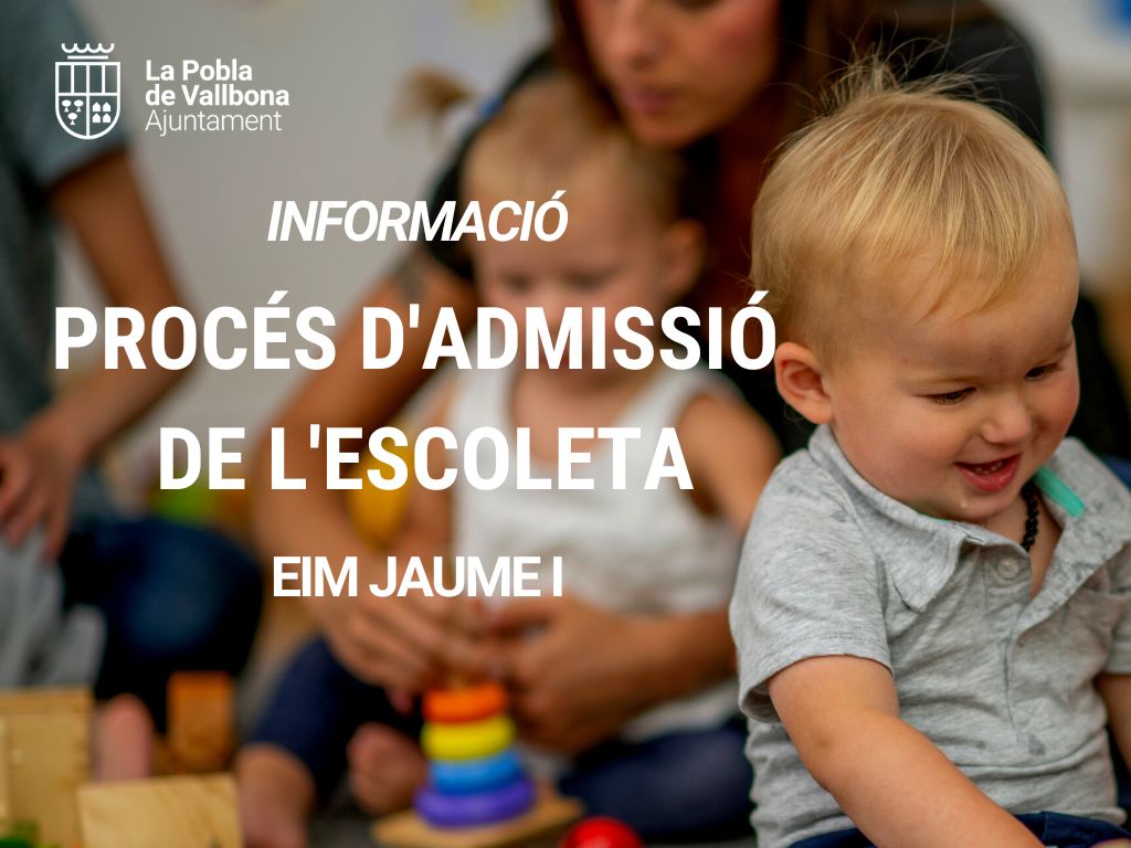 Comença el periòde d’inscripció a l’Escola Infantil Municipal Jaume I