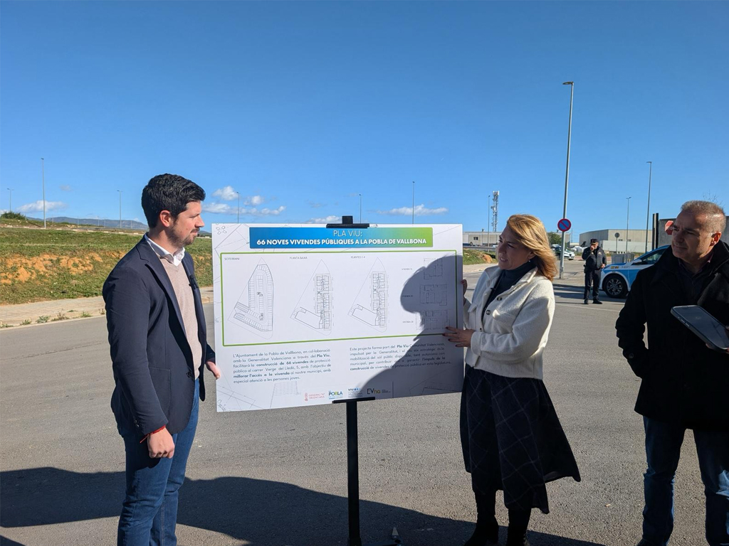 El Ayuntamiento de la Pobla de Vallbona impulsa la construcción de más de 60 viviendas de protección pública en colaboración con la Generalitat
