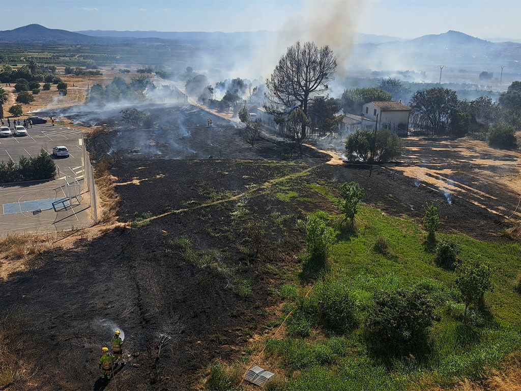 La Policia Local identifica els presumptes autors de l’incendi del 4 de juliol a la Pobla de Vallbona
