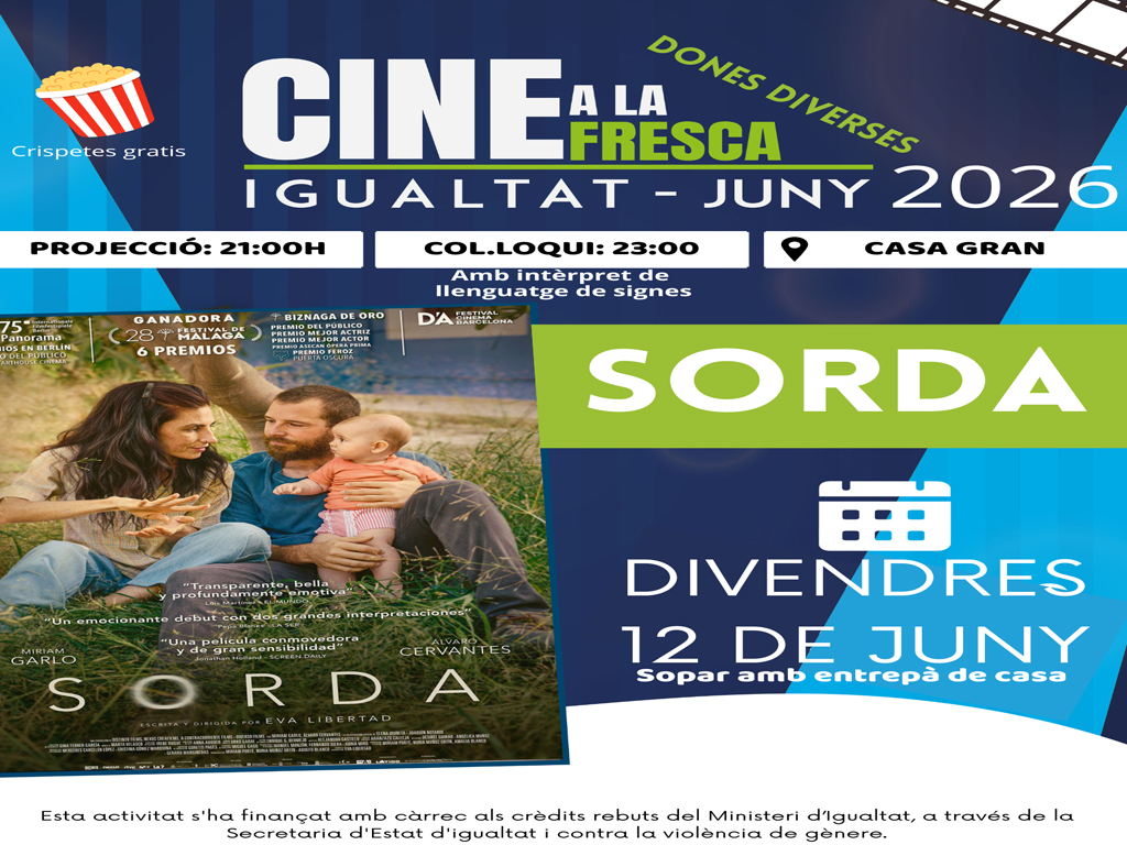 Cine al aire libre. Sorda