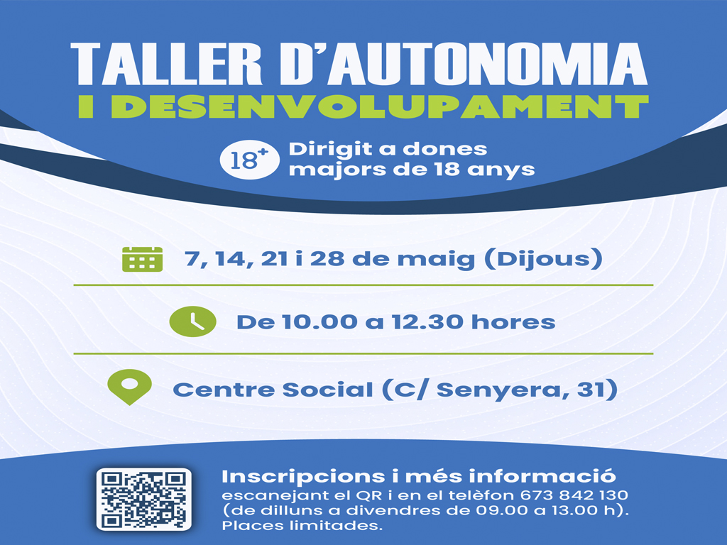 Taller d'autonomia i desenvolupament per a dones